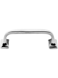 Classic Offset Drawer Pull - 3 1/2 inch Center to Center in Polished Nickel
